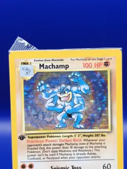 Machamp 8/102 1st Edition Base Set UK 4th Print Holo Pokemon Card WOTC Sealed - Image 4
