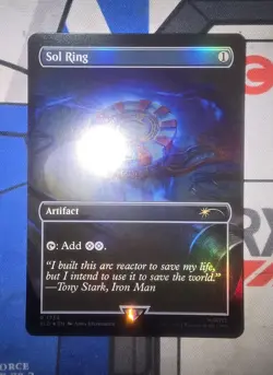MTG - SLD Marvel - Sol Ring #1734 - Rainbow Foil Near Mint - Image 1