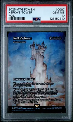2025 MTG FINAL FANTASY THROUGH THE AGES FOIL #0007 KEFKA'S TOWER PSA 10 - Image 1
