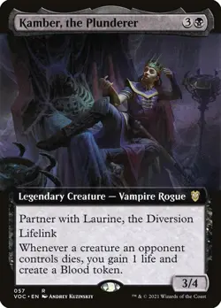 Kamber, the Plunderer Regular - Crimson Vow Commander MTG-NM - Image 1