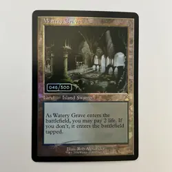 MTG Watery Grave *FOIL SERIALIZED* #46/500 Ravnica Remastered MT/NM Free Ship - Image 1
