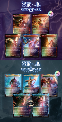 Secret Lair x God of War Greek + Norse FOIL - MTG NEW PlayStation - Image 1