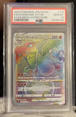 PSA 10 Gem Mint 2022 Pokemon Charizard VSTAR #118/100 s9 Star Birth Japanese - Image 1
