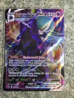 Shadow Rider Calyrex VMAX 75 /198 Pokemon Chilling Reign Ultra Rare Full Art NM - Image 1