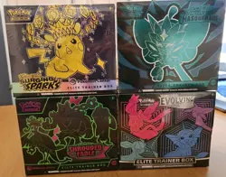 Pokemon TCG ETB Lot of 4: (3) Pokemon Center ETBs (1) ETBs. Evolving Skies! - Image 1