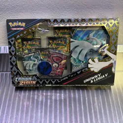 Pokemon TCG Crown Zenith Lugia V Unown v Special Collection Box Sealed - Image 1