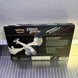 Pokemon TCG Crown Zenith Lugia V Unown v Special Collection Box Sealed - Image 3