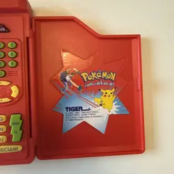 Vintage 1998 Pokedex Pokemon Nintendo Tiger Electronics Red Handheld Toy - Image 4