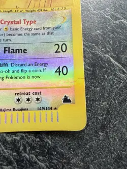 Ho-oh 149/144 Skyridge Reverse Holo Secret Rare Crystal Pokemon - Image 2