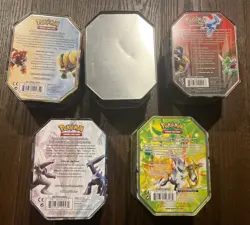 Lot of 5 Vintage Pokemon Empty - Tins Lots Of Cool Throwbacks - Image 2