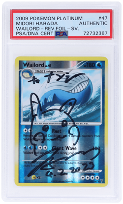 2009 Pokemon Platinum Supreme Victors Midori Harada PSA Auth - Image 1
