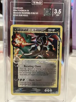 Charizard Gold Star 100/101 2006 Dragon Frontiers Pokemon - Image 1
