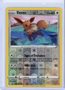 Eevee 052/072 | 2021 Shining Fates | Reverse Holo - Pokemon TCG - Image 1