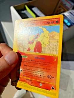 2003 Pokemon Flareon Skyridge NON Holo Rare 8/144 ~NM+ - Image 3