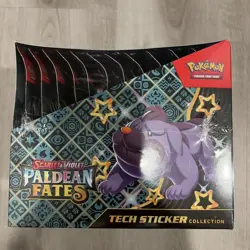 POKEMON PALDEAN FATES TECH STICKER COLLECTION 12-CT DISPLAY CASE SEALED - Image 3
