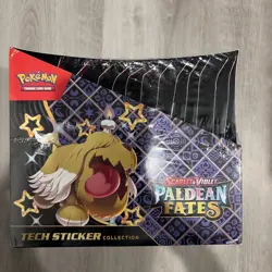 POKEMON PALDEAN FATES TECH STICKER COLLECTION 12-CT DISPLAY CASE SEALED - Image 5