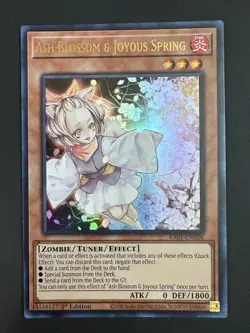 Yugioh Ash Blossom & Joyous Spring RA01-EN008 Ultra Rare NM - Image 1