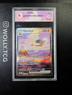 CHARIZARD 151 ALTERNATIVE ART GRAAD 8,5 PSA pokemon Card ITA holo 199/165 MINT - Image 1