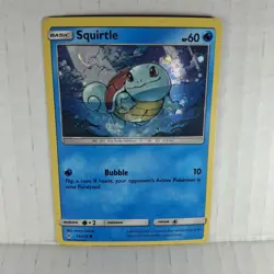 Squirtle 33/214 Unbroken Bonds Cosmos Holo Swirl Rare English Pokemon TCG Card - Image 1