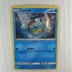 Squirtle 33/214 Unbroken Bonds Cosmos Holo Swirl Rare English Pokemon TCG Card - Image 3