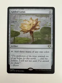Gilded Lotus MTG Magic the Gathering Card NM Near Mint CMM - Image 1