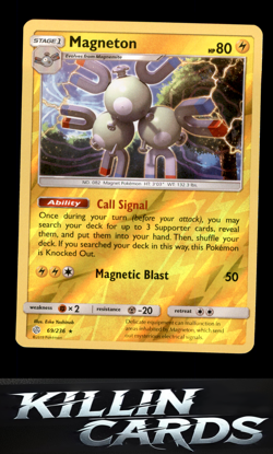 Reverse Holofoil Magneton 69/236 Pokemon Holo Rare SM - Cosmic Eclipse Card NM - Image 1