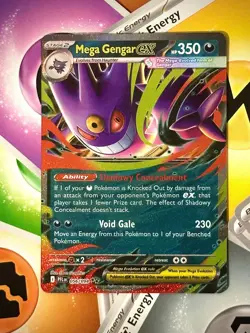 Mega Gengar ex 056/094 Me02: Phantasmal Flames Holo Pokemon Card - Image 1