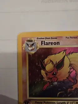 Pokemon TCG Flareon Jungle 1999 1st Edition Holo Card 3/64 HP - Image 4