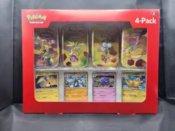 2x Pokemon 4 Mini Tins + 4 Promo Cards Bundle Sam's Club Exclusive New - Image 5