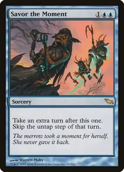 Savor the Moment x1 Shadowmoor MTG Magic the Gathering Blue Sorcery Card - Image 1