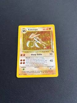 Pokemon Card Fossil Set Holo Kabutops 9/62 WOTC - Image 2