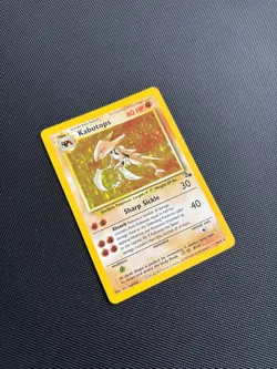 Pokemon Card Fossil Set Holo Kabutops 9/62 WOTC - Image 3