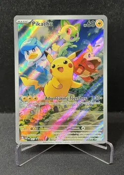 Pokemon: Pikachu SVP 027 Paldea Evolved ETB Black Star Promo Card NM/M - Image 1