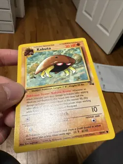 Pokemon TCG Kabuto Fossil 1st Edition Common Card 50/62 - Image 5