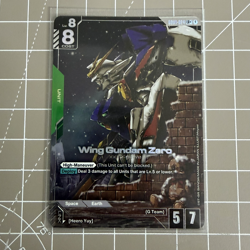 Gundam Card Game GD01-024 LR+ Wing Gundam Zero *Alt Art* - Image 1