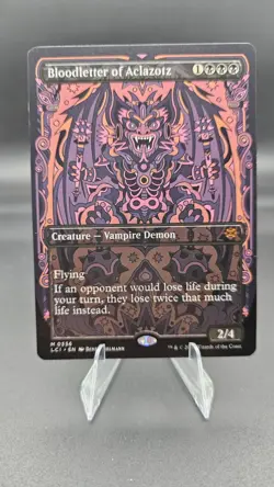 Bloodletter of Aclazotz 0336 Borderless Non Foil Mythic Lost Caverns MTG NM - Image 1