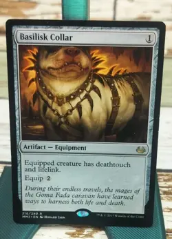 MTG - Basilisk Collar - Modern Masters 2017 - LP - Image 1
