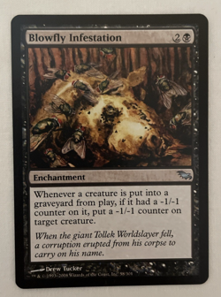 1x Blowfly Infestation Shadowmoor Regular MTG Magic the Gathering LP/NM - Image 1
