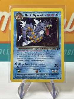 Dark Gyarados #8 Prerelease Stamp Holo Rare Pokemon TCG 2000 WoTC Promo HP - Image 3