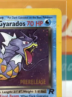 Dark Gyarados #8 Prerelease Stamp Holo Rare Pokemon TCG 2000 WoTC Promo HP - Image 5