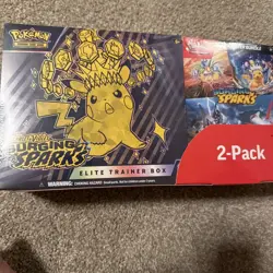 Pokemon Surging Sparks ETB & Booster Bundle Costco 2-pack Sealed New - Image 1