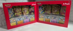 Pokemon TCG Scarlet & Violet 151 Mini Tin 4-Pack Lot of 2 Sam’s Club Sealed NEW! - Image 1