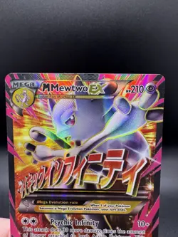 Pokemon TCG Mega Mewtwo EX 160/162 Full Art XY Breakthrough - HP/Damaged - Image 3