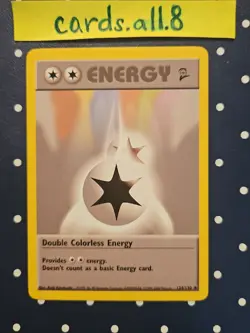 Pokemon TCG Double Colorless Energy Base Set 96/102 Regular 1st Edition Uncommon - Image 1