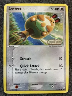 Pokemon Sentret Reverse Holo 62/92 Ex Legend Maker 2006 (HP) - Image 1