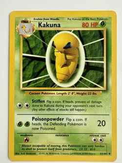 Beedrill 17/102 Kakuna Weedle Base Set Pokemon TCG WOTC NM+ - Image 3