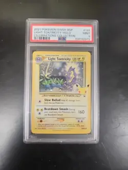 2021 Pokemon SWSH Promo Celebrations Light Toxtricity #137 PSA 9 MINT - Image 1