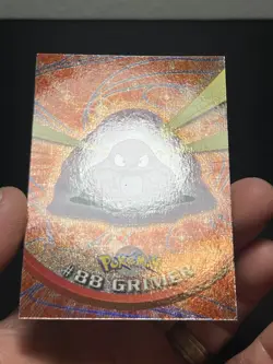 2000 Topps Pokemon TV #88 Grimer Rainbow Foil Series 2 LP - Image 2