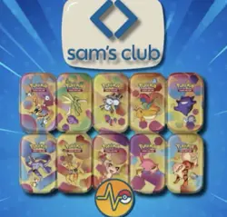 Pokemon TCG 151 Mini Tin Collection 10 Pack Sams Club Exclusive - FAST FREE SHIP - Image 1