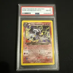 2002 POKEMON NEO DESTINY #7 DARK HOUNDOOM-HOLO PSA 8 - Image 1